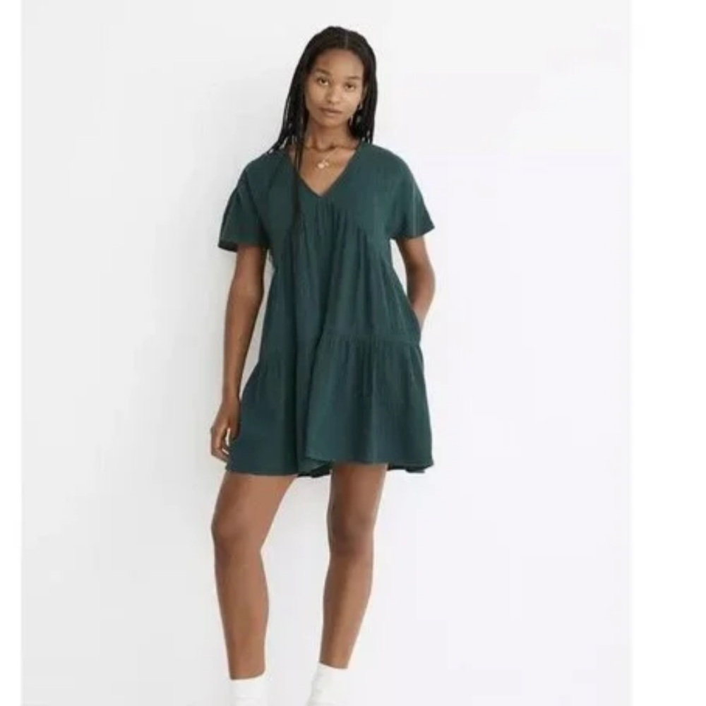 Madewell Green Mini Dress